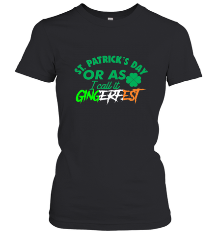 Ginger Redhead Irish Drinking St Patricks Day Women's T-Shirt Women's T-Shirt / Black / S Women's T-Shirt - trendytshirts1