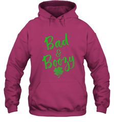 Bad and Boozy , St Patricks Day Beer Drinking Hooded Sweatshirt Hooded Sweatshirt - trendytshirts1