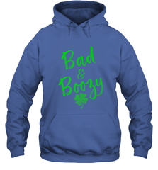 Bad and Boozy , St Patricks Day Beer Drinking Hooded Sweatshirt Hooded Sweatshirt - trendytshirts1
