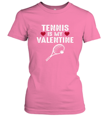 Tennis Is My Valentine Funny Gift For Women Women's T-Shirt Women's T-Shirt - trendytshirts1