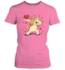 Dog Dabbing Heart For Valentine's Day Art Graphics Gift Women's T-Shirt Women's T-Shirt - trendytshirts1