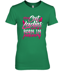 Cat Lady Born In January Cat Lover Birthday Gift For Women's Premium T-Shirt Women's Premium T-Shirt - trendytshirts1