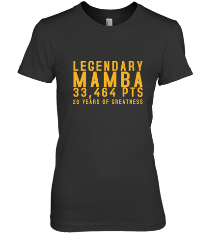 Black Mamba Legendary Mamba Out Farewell Tribute Women's Premium T-Shirt Women's Premium T-Shirt / Black / XS Women's Premium T-Shirt - trendytshirts1