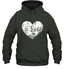 Love Valentines Day Heart Vintage Gift For Men Women Hooded Sweatshirt Hooded Sweatshirt - trendytshirts1