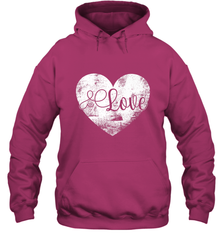 Love Valentines Day Heart Vintage Gift For Men Women Hooded Sweatshirt Hooded Sweatshirt - trendytshirts1