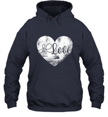 Love Valentines Day Heart Vintage Gift For Men Women Hooded Sweatshirt Hooded Sweatshirt - trendytshirts1