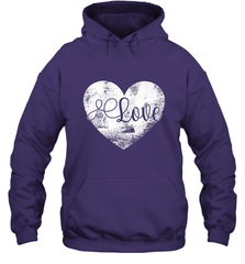 Love Valentines Day Heart Vintage Gift For Men Women Hooded Sweatshirt Hooded Sweatshirt - trendytshirts1
