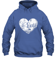 Love Valentines Day Heart Vintage Gift For Men Women Hooded Sweatshirt Hooded Sweatshirt - trendytshirts1