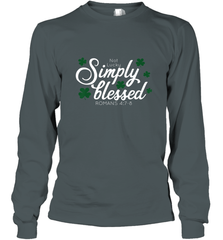 Christian St Patrick's Day Blessed Not Lucky Long Sleeve T-Shirt Long Sleeve T-Shirt - trendytshirts1