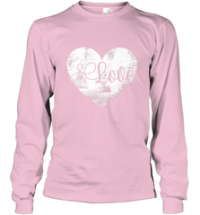 Love Valentines Day Heart Vintage Gift For Men Women Long Sleeve T-Shirt Long Sleeve T-Shirt - trendytshirts1
