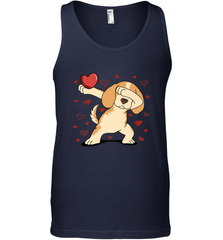 Dog Dabbing Heart For Valentine's Day Art Graphics Gift Men's Tank Top Men's Tank Top - trendytshirts1