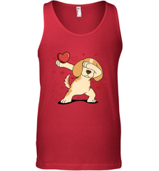 Dog Dabbing Heart For Valentine's Day Art Graphics Gift Men's Tank Top Men's Tank Top - trendytshirts1