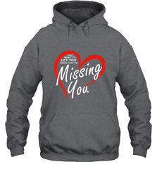 Lover Love Quote Just Want to Let You Know I'm Missing You Hooded Sweatshirt Hooded Sweatshirt - trendytshirts1