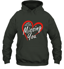 Lover Love Quote Just Want to Let You Know I'm Missing You Hooded Sweatshirt Hooded Sweatshirt - trendytshirts1