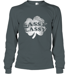 Sassy Lassy T Shirt Funny St. Patrick's Day Clover Long Sleeve T-Shirt Long Sleeve T-Shirt - trendytshirts1