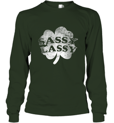 Sassy Lassy T Shirt Funny St. Patrick's Day Clover Long Sleeve T-Shirt Long Sleeve T-Shirt - trendytshirts1