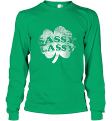 Sassy Lassy T Shirt Funny St. Patrick's Day Clover Long Sleeve T-Shirt Long Sleeve T-Shirt - trendytshirts1