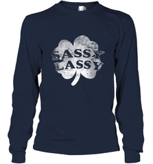 Sassy Lassy T Shirt Funny St. Patrick's Day Clover Long Sleeve T-Shirt Long Sleeve T-Shirt - trendytshirts1