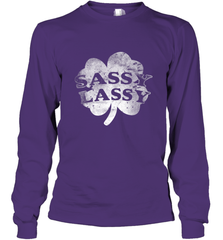 Sassy Lassy T Shirt Funny St. Patrick's Day Clover Long Sleeve T-Shirt Long Sleeve T-Shirt - trendytshirts1