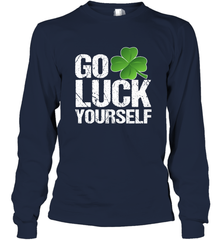 Go Luck Yourself TShirt St. Patrick's Day Long Sleeve T-Shirt Long Sleeve T-Shirt - trendytshirts1