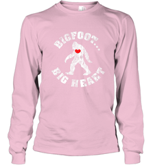 Bigfoot Heart Valentine's Day Lover Art Graphics Great Gift Long Sleeve T-Shirt Long Sleeve T-Shirt - trendytshirts1