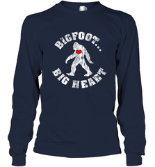 Bigfoot Heart Valentine's Day Lover Art Graphics Great Gift Long Sleeve T-Shirt Long Sleeve T-Shirt - trendytshirts1