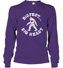 Bigfoot Heart Valentine's Day Lover Art Graphics Great Gift Long Sleeve T-Shirt Long Sleeve T-Shirt - trendytshirts1