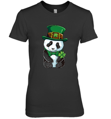 St Patricks Day Leprechaun Panda Cute Irish Tee Gift Women's Premium T-Shirt Women's Premium T-Shirt - trendytshirts1