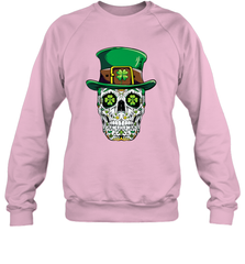 Sugar Skull Leprechaun T Shirt St Patricks Day Women Men Crewneck Sweatshirt Crewneck Sweatshirt - trendytshirts1