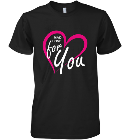 Pink Heart Valentine's Day Gifts Boyfriend Girlfriend Love Men's Premium T-Shirt Men's Premium T-Shirt / Black / XS Men's Premium T-Shirt - trendytshirts1
