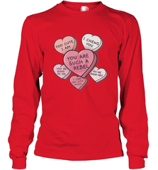 Star Wars Valentines Candy Heart Quotes Long Sleeve T-Shirt Long Sleeve T-Shirt - trendytshirts1