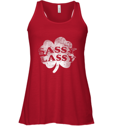Sassy Lassy T Shirt Funny St. Patrick's Day Clover Women's Racerback Tank