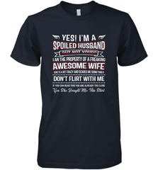 Spoiled Husband Property Of Freaking Wife Valentine's Day Gift Men's Premium T-Shirt Men's Premium T-Shirt - trendytshirts1
