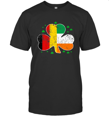 Irish German Flag Shamrock St Patricks Shirts Men's T-Shirt Men's T-Shirt / Black / S Men's T-Shirt - trendytshirts1