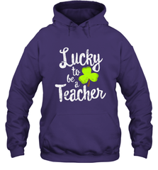 Teacher St. Patrick's Day Shirt, Lucky To Be A Teacher Hooded Sweatshirt Hooded Sweatshirt - trendytshirts1