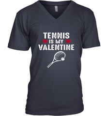 Tennis Is My Valentine Funny Gift For Women Men's V-Neck Men's V-Neck - trendytshirts1