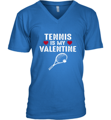 Tennis Is My Valentine Funny Gift For Women Men's V-Neck Men's V-Neck - trendytshirts1