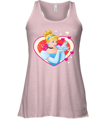 Disney Cinderella Valentine's Sparkle Hearts Women's Racerback Tank Women's Racerback Tank - trendytshirts1
