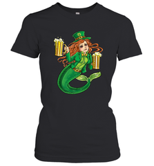 St Patricks Day Shirt Women Leprechaun Mermaid Girls Redhead Women's T-Shirt Women's T-Shirt - trendytshirts1