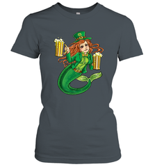 St Patricks Day Shirt Women Leprechaun Mermaid Girls Redhead Women's T-Shirt Women's T-Shirt - trendytshirts1