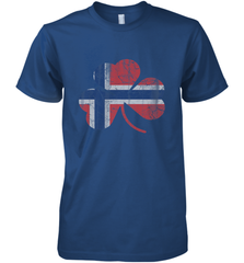 Norwegian Flag Irish Shamrock St Patricks Day Norge Men's Premium T-Shirt Men's Premium T-Shirt - trendytshirts1