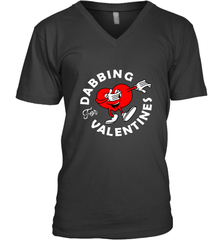Dabbing Heart For Valentine's Day Art Graphics Heart Gift Men's V-Neck Men's V-Neck - trendytshirts1