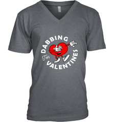 Dabbing Heart For Valentine's Day Art Graphics Heart Gift Men's V-Neck Men's V-Neck - trendytshirts1