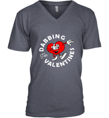 Dabbing Heart For Valentine's Day Art Graphics Heart Gift Men's V-Neck Men's V-Neck - trendytshirts1