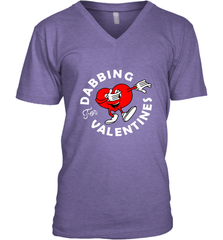 Dabbing Heart For Valentine's Day Art Graphics Heart Gift Men's V-Neck Men's V-Neck - trendytshirts1