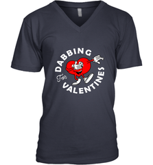Dabbing Heart For Valentine's Day Art Graphics Heart Gift Men's V-Neck Men's V-Neck - trendytshirts1