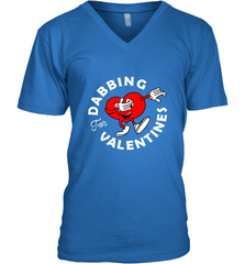 Dabbing Heart For Valentine's Day Art Graphics Heart Gift Men's V-Neck Men's V-Neck - trendytshirts1