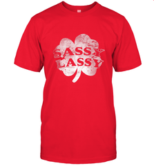 Sassy Lassy T Shirt Funny St. Patrick's Day Clover Men's T-Shirt Men's T-Shirt - trendytshirts1