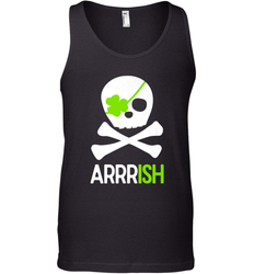 St. Patricks Day Irish Pirate Skull and Cross bones Men's Tank Top