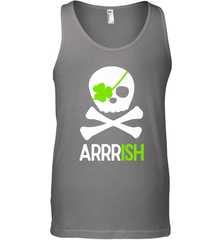 St. Patricks Day Irish Pirate Skull and Cross bones Men's Tank Top Men's Tank Top - trendytshirts1